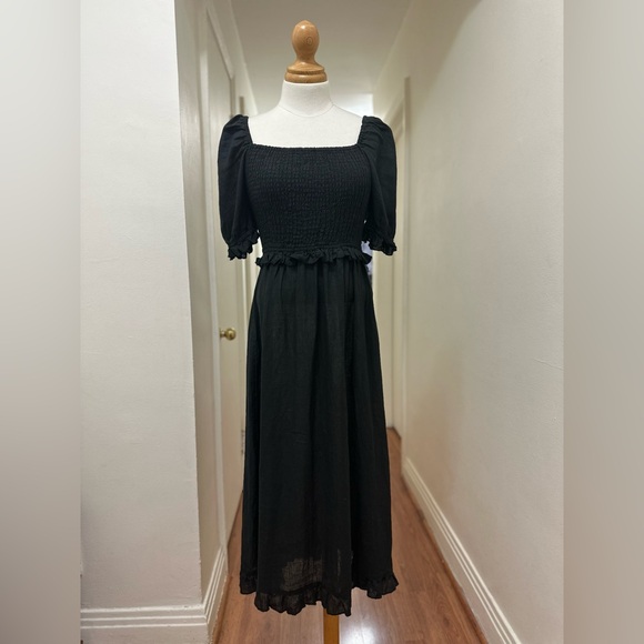 Saint Helana Midi Linen Dress - Picture 3 of 9